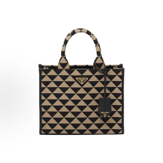 PRADA Symbole enamel metal logo open Tote bag, Tote bag, shopping bag, handbag, women\'s style